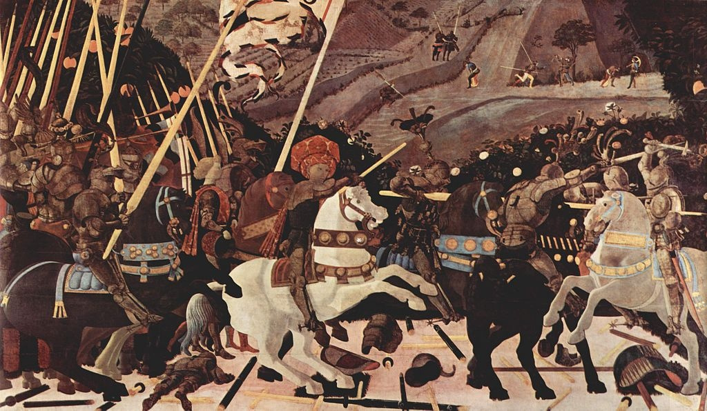 Paolo Uccello. Schlacht von San Romano. Angriff von Niccolò da Tolentino