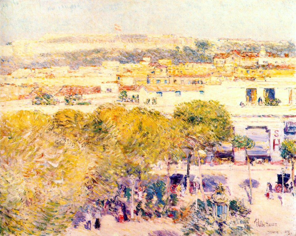 Childe Hassam. The Central part of the Fort cabanas, Havana