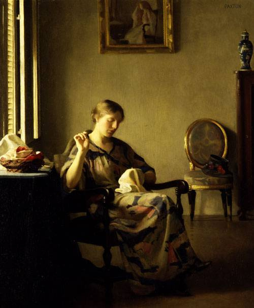 William Maggregor Pakhton. A woman sews