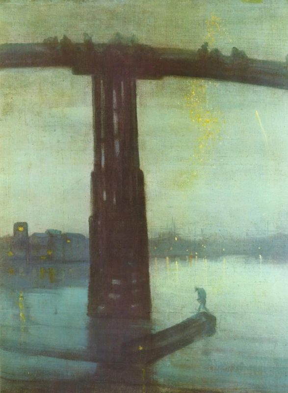 James Abbot McNeill Whistler. Nocturne in blue and gold: Old Battersea bridge