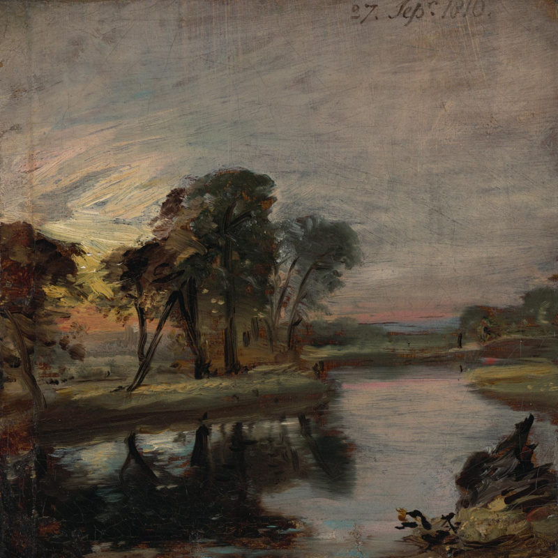 John Constable. River Stour, Kent, England