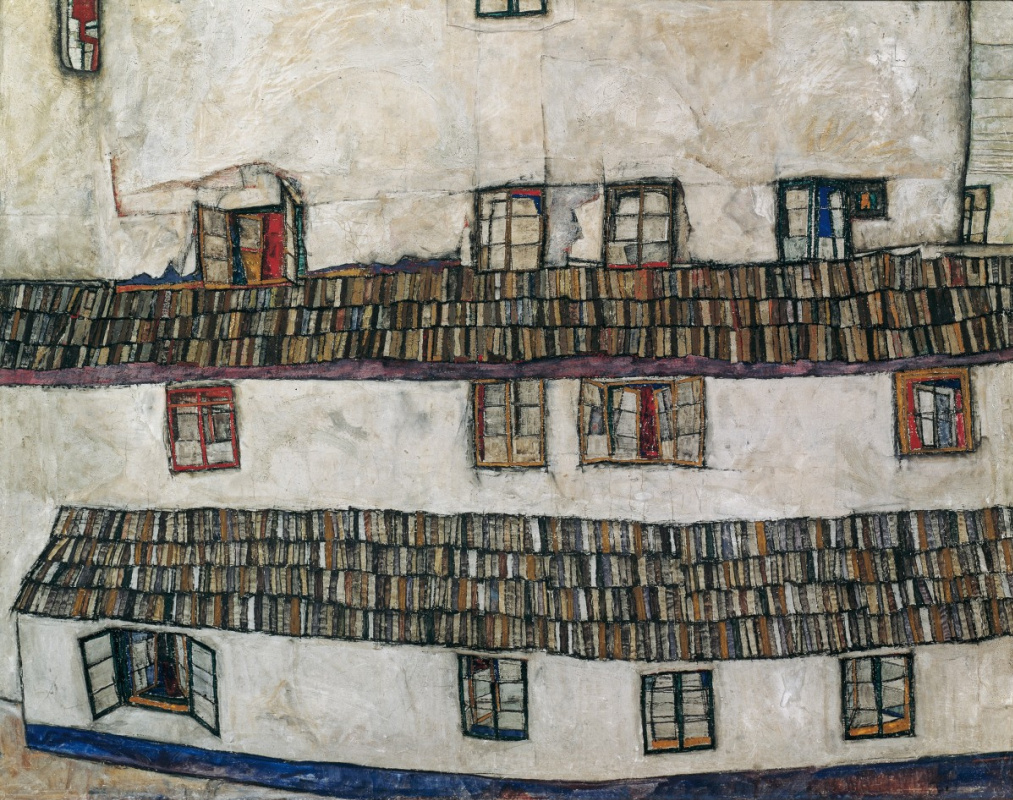 Egon Schiele. The facade of the house (Windows)