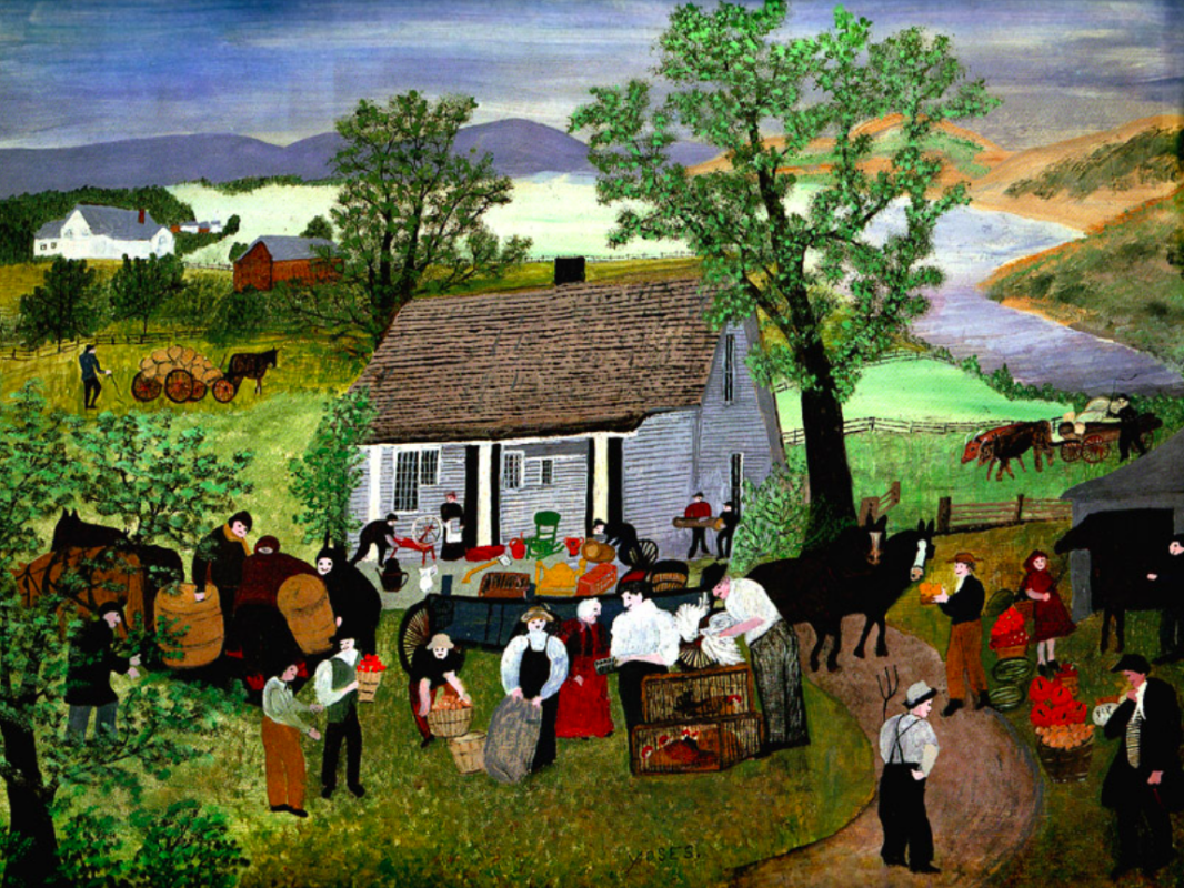 Grandma moses картины