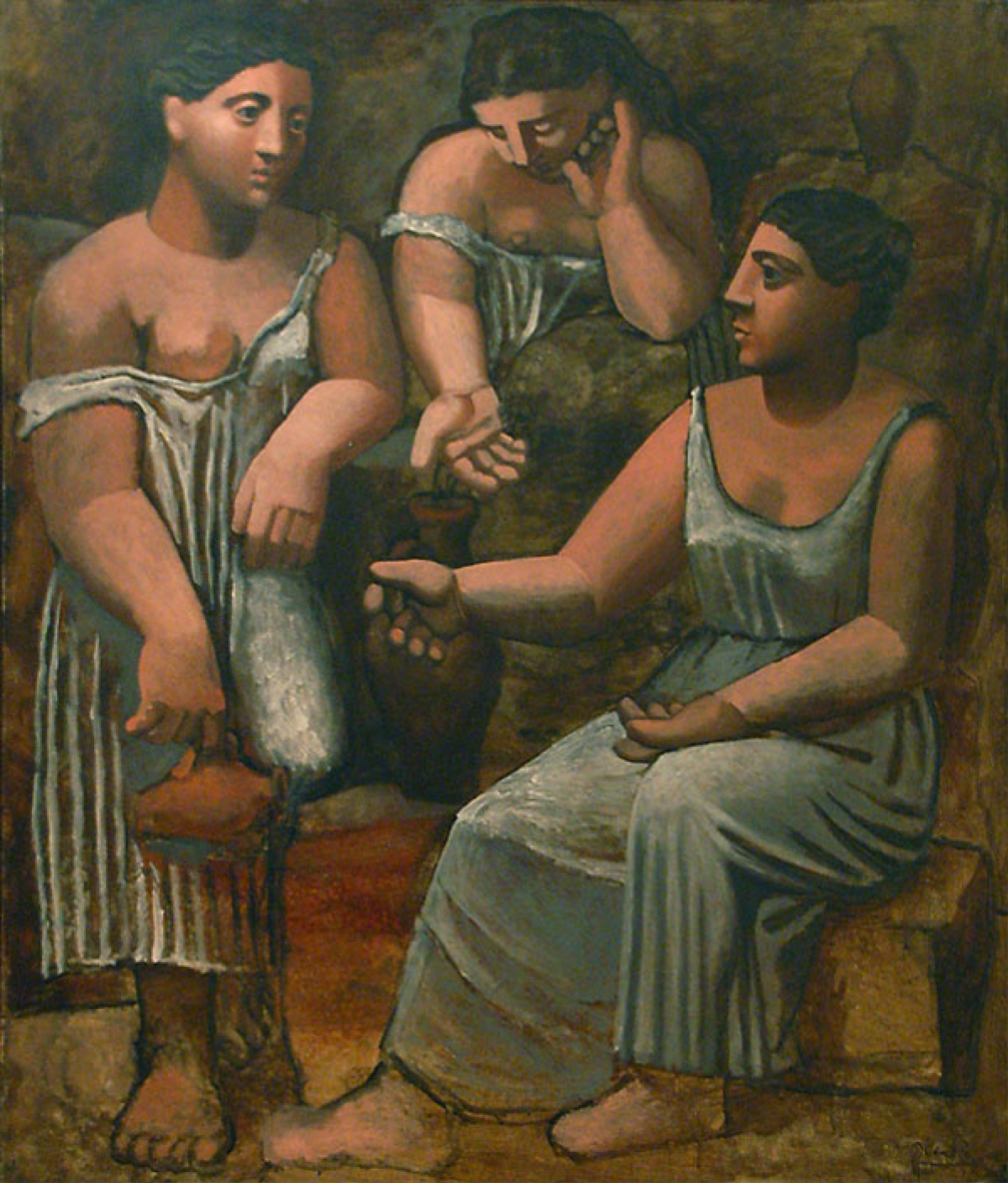 Пабло Пикассо - Три женщины у источника, 1921, 174×204 см: Описание  произведения | Артхив
