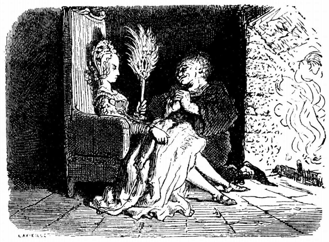 Paul Gustave Dore. Illustration for Balzac's "Naughty Tales"