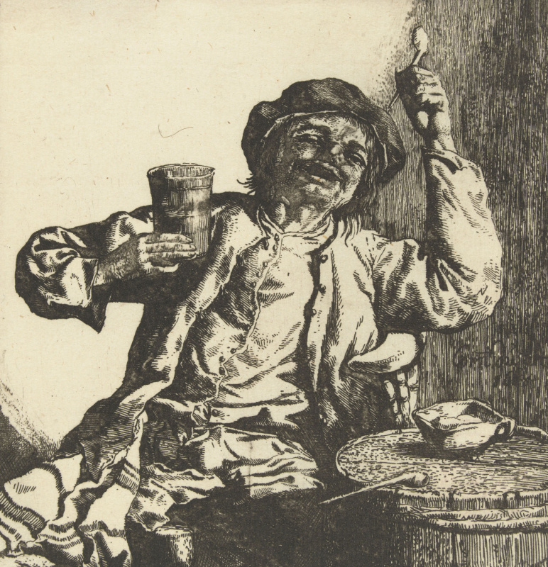 Cornelis Dyusart. Drinking man