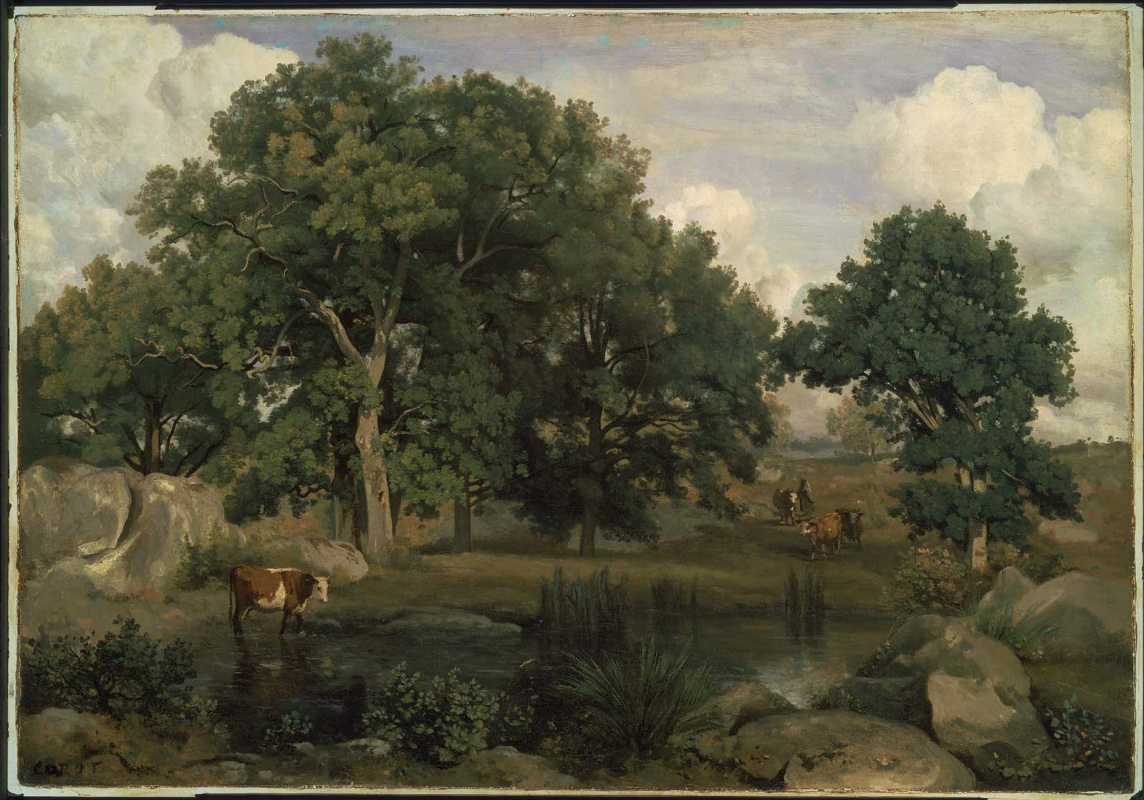 Camille Corot. Fontainebleau Forest