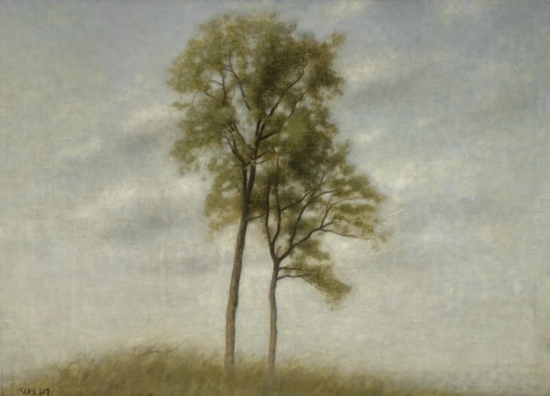 Vilhelm Hammershøi. Young trees