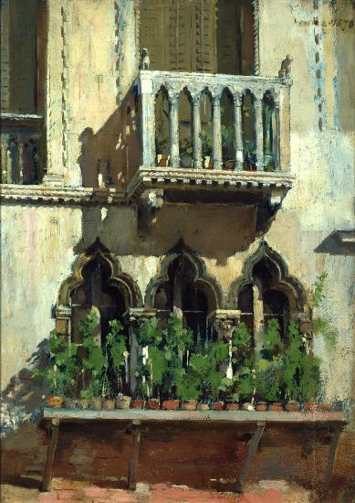 William Merritt Chase. Venetian facade