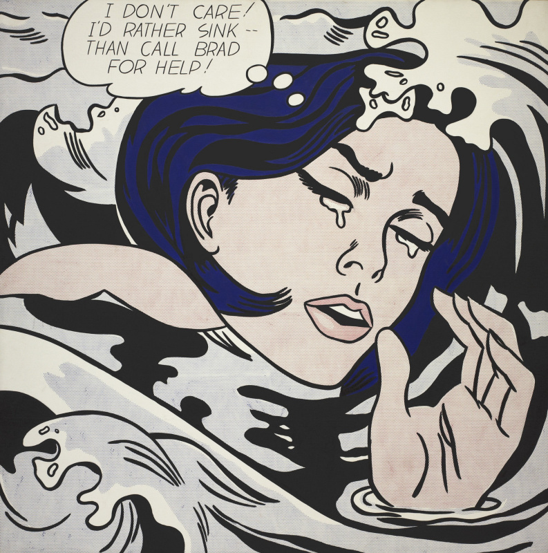 Roy Lichtenstein. Drowning girl