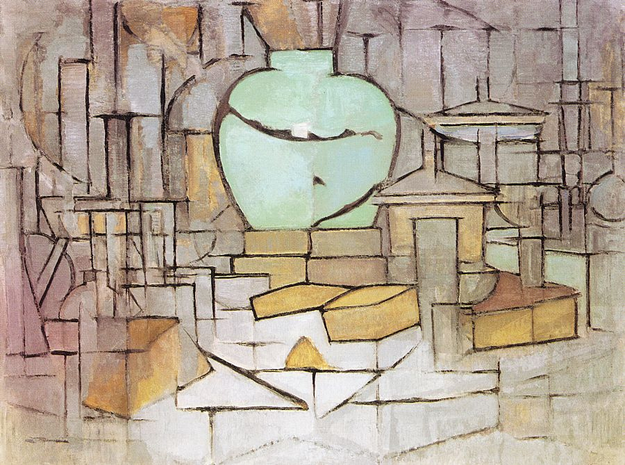 Piet Mondrian. Still life with ginger pot 2