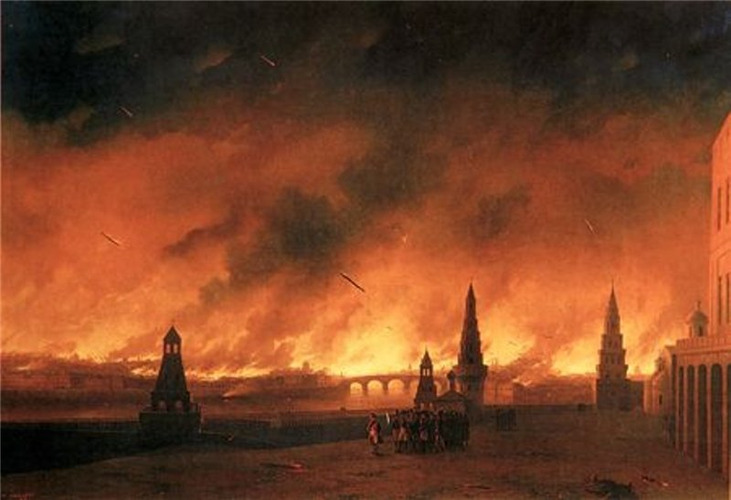 Ivan Aivazovsky. The great Moscow fire of 1812