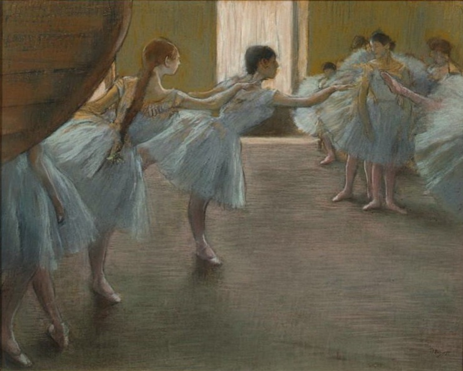 Ballet Rehearsal, 1877, 63×50 cm by Edgar Degas: History, Analysis Facts | Arthive
