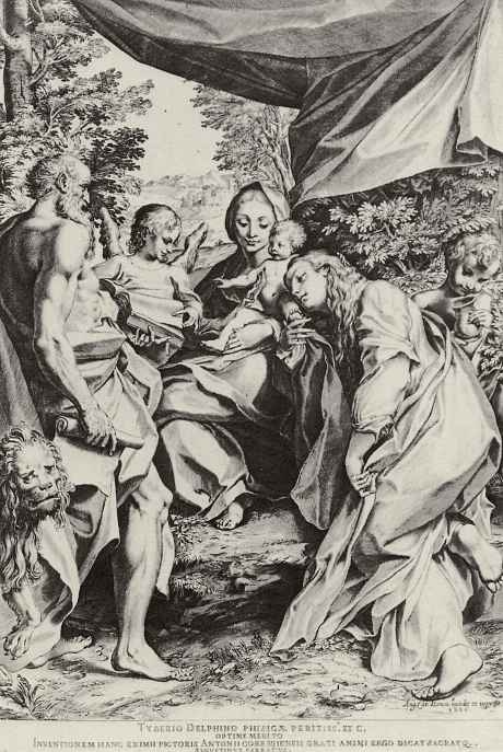 Agostino Carracci. The phenomenon of the Madonna of Saint Jerome