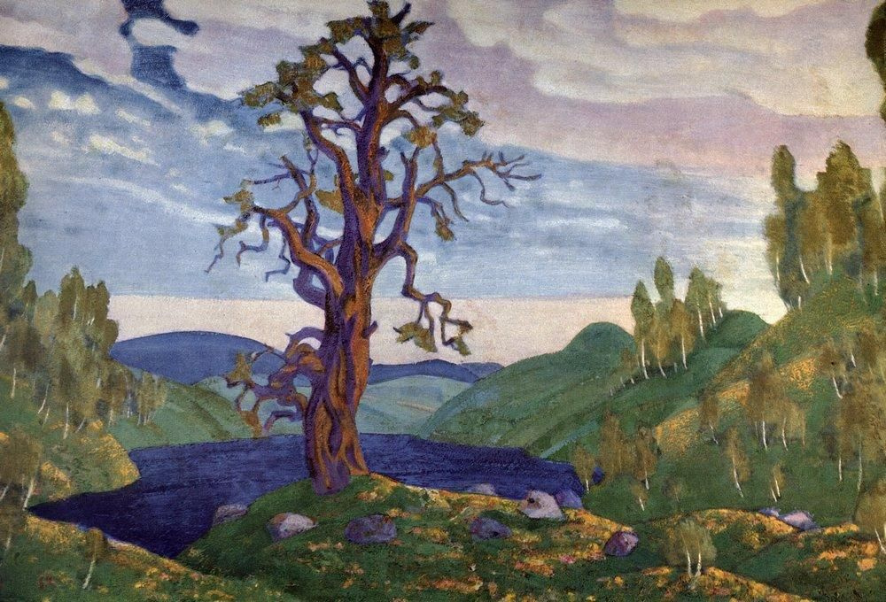 Nicholas Roerich. Kiss The Earth. Sketch for the ballet "Spring sacred" by I. Stravinsky