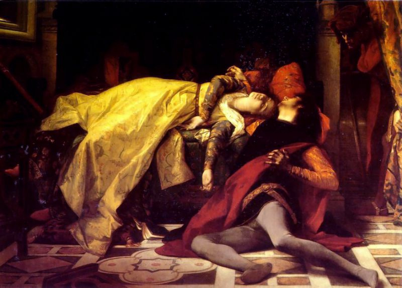 Alexandre Cabanel. The death of Francesca de Rimini