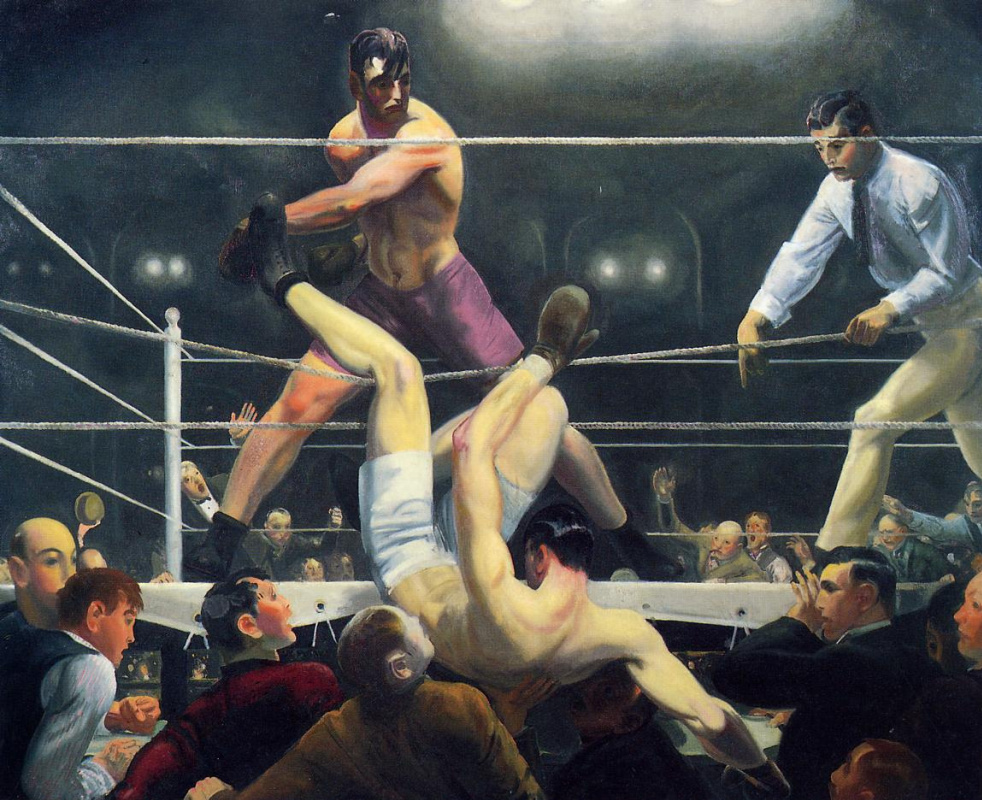 George Wesley Bellows. Dempsey and Firpo