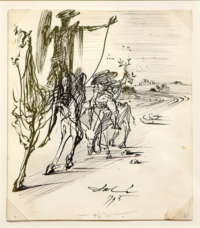 Salvador Dali. Don Quixote and Sancho Panza