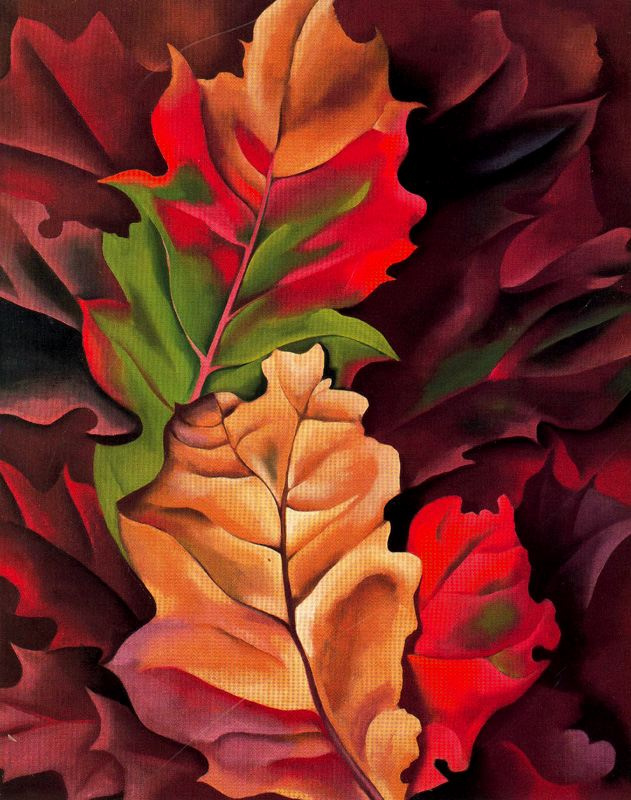 Georgia O'Keeffe. Autumn leaves