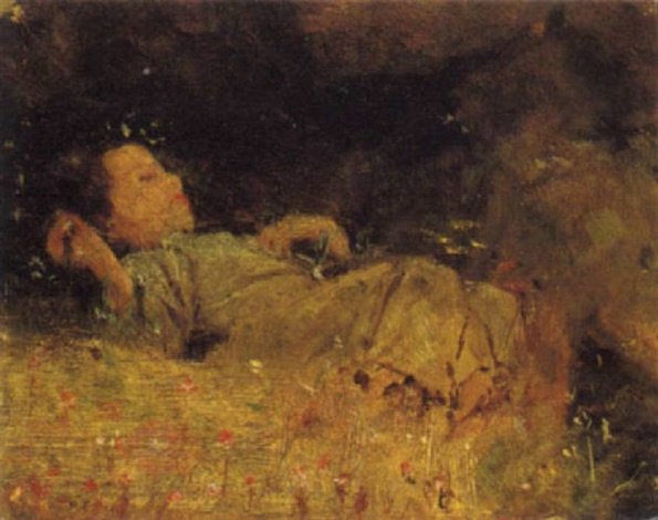 Francesco Paolo Michetti. Sleeping girl