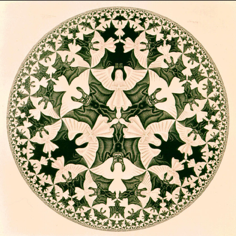 Maurits Cornelis Escher. Cyclic limit IV