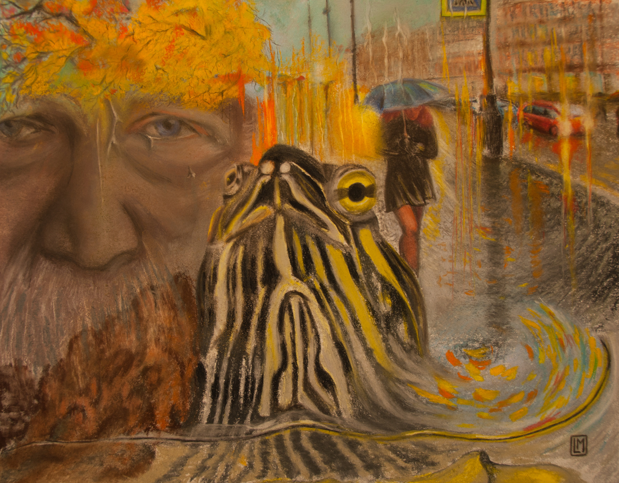 Лев Майский - Осень за окном, 2017, 55×40 см: Описание произведения | Артхив