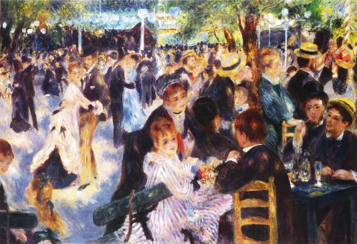 Pierre-Auguste Renoir. Ball at the Moulin de La Galette (the reduced author's copy)