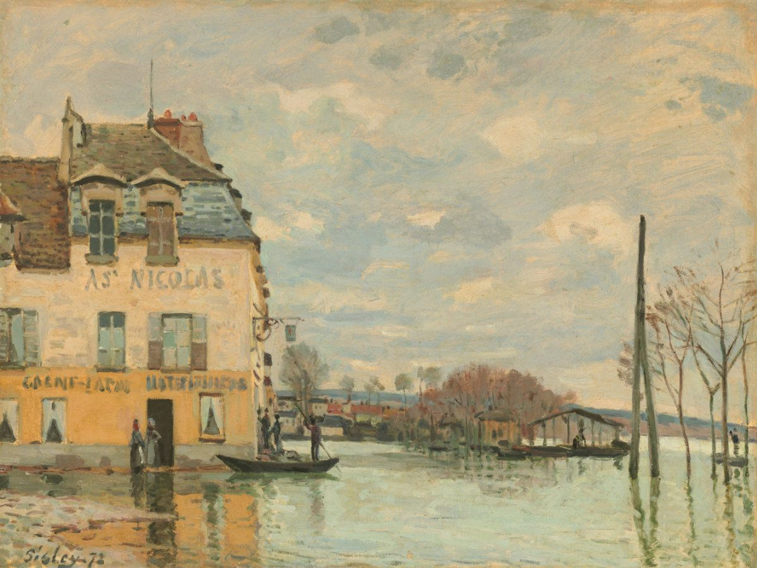 Alfred Sisley. Flood at Port Marly