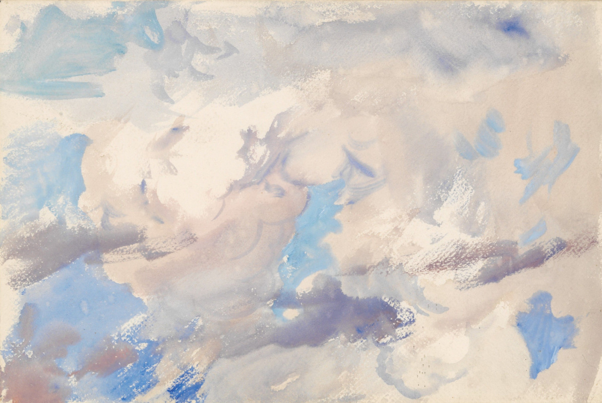 Фреска небо акварель море