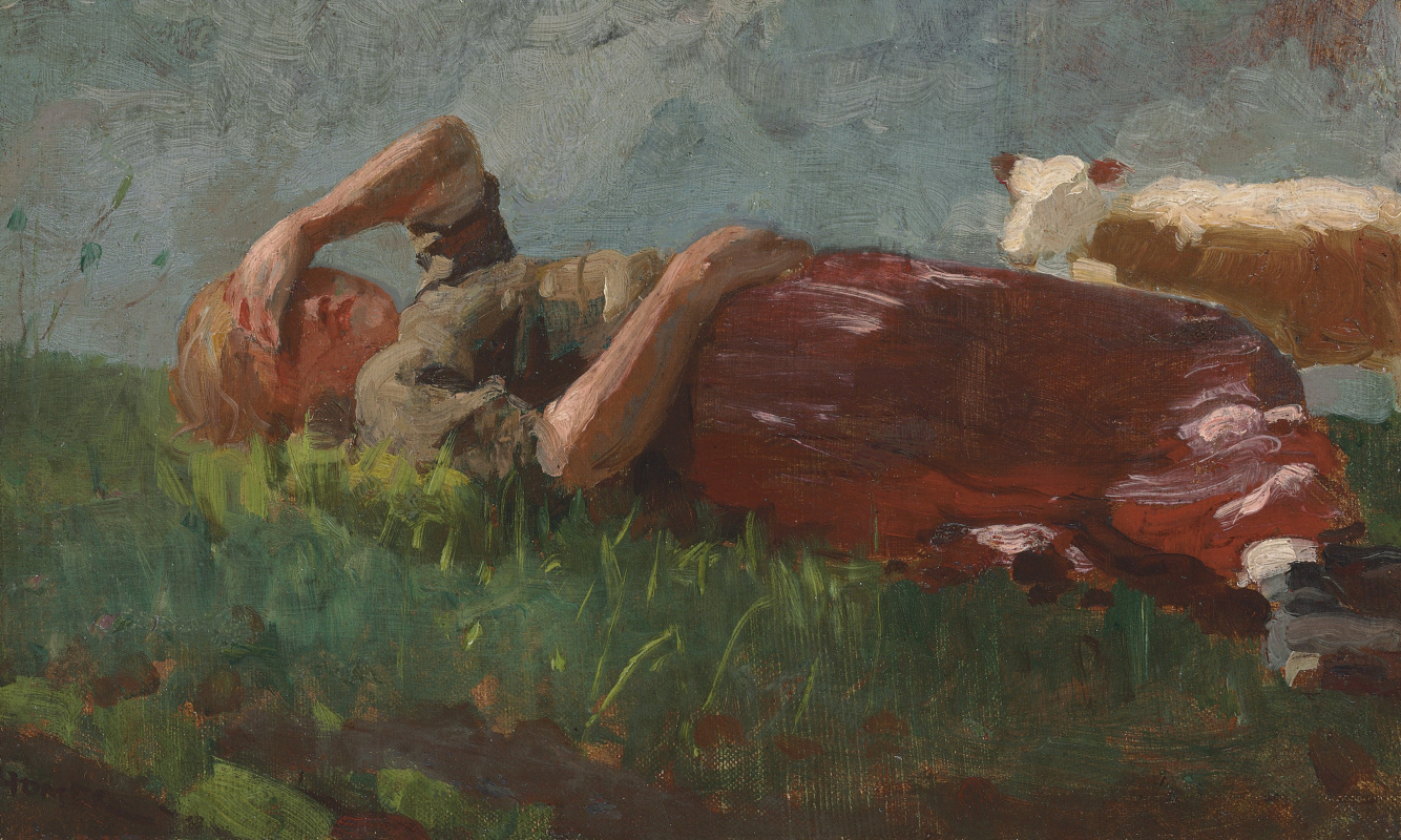 Отдыхающая картина. Winslow Homer Paintings. Художник Chauncey Homer. Девушка с бабочками Уинслоу Хомер. E.H. художник.