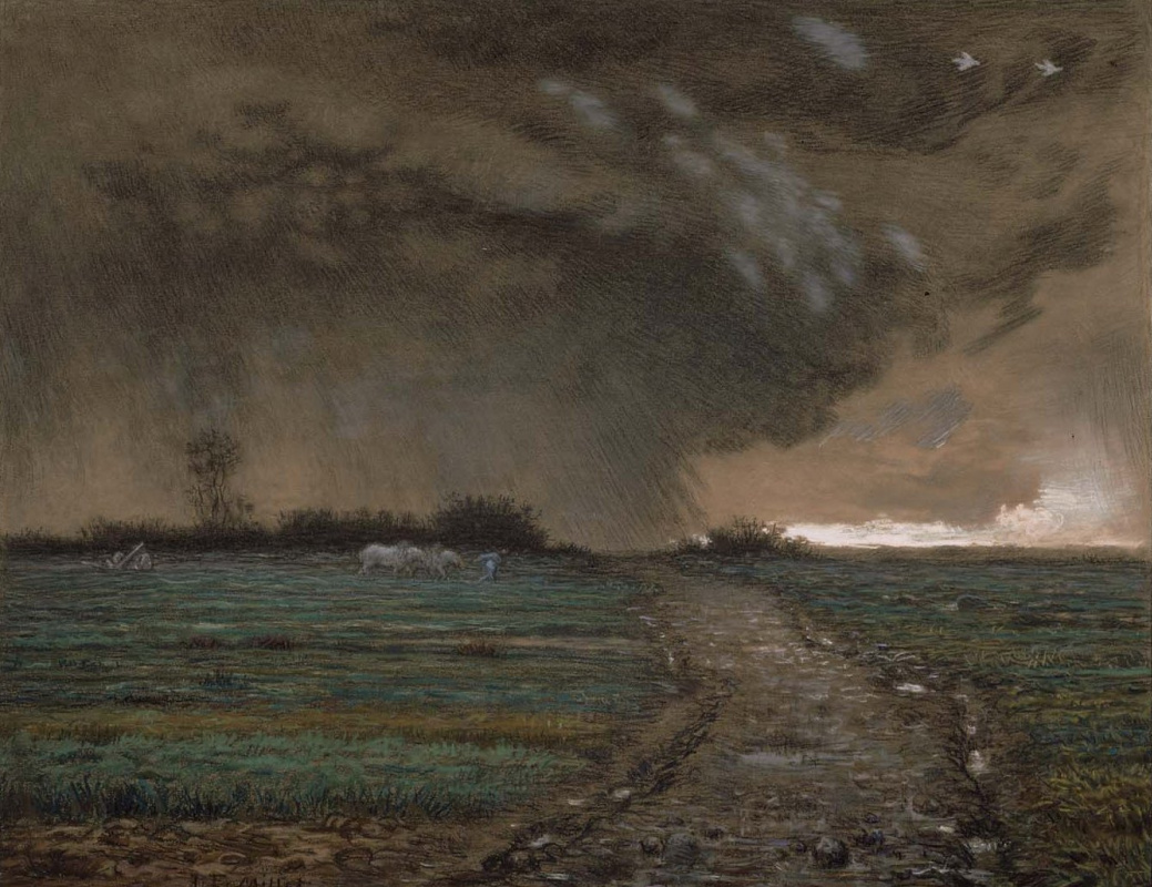 Jean-François Millet. Looming storm