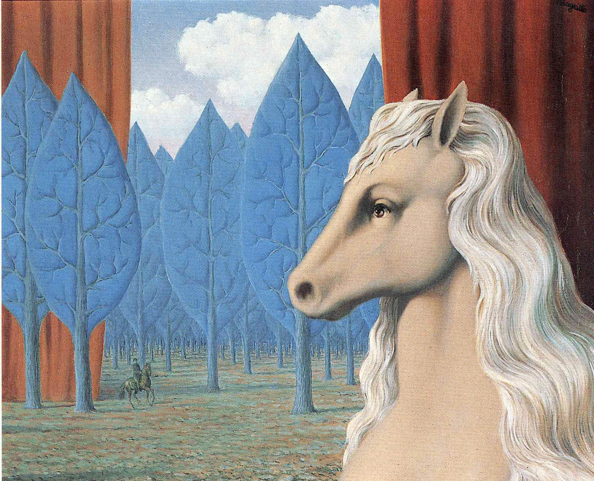 magritte horse painting