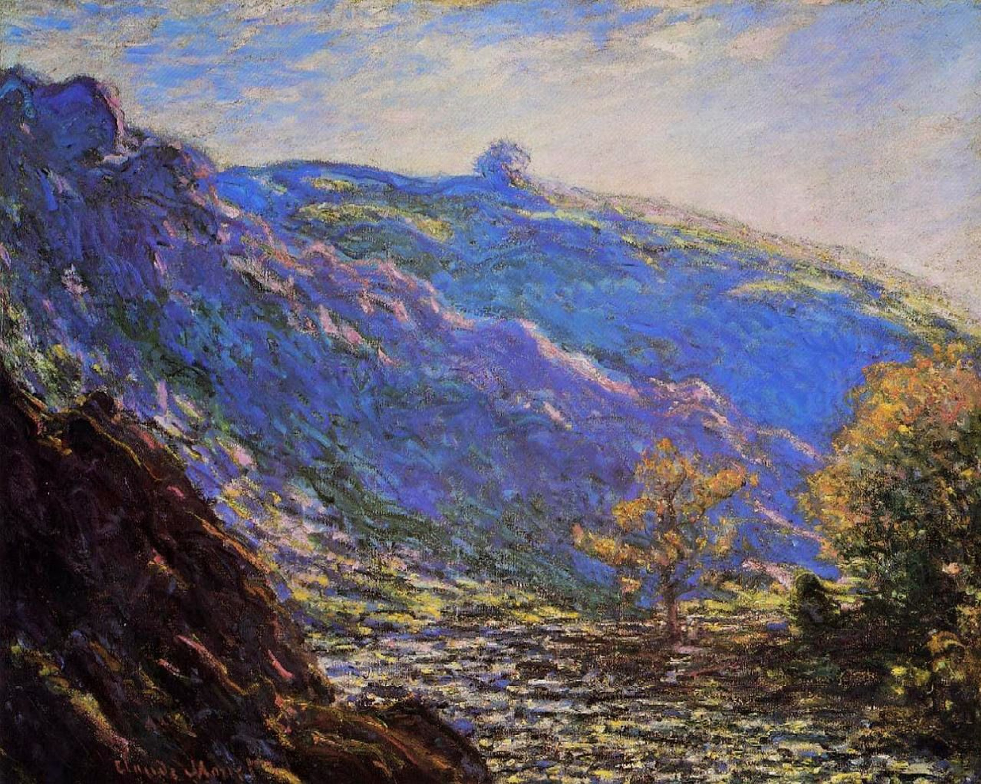 claude monet mountain painting