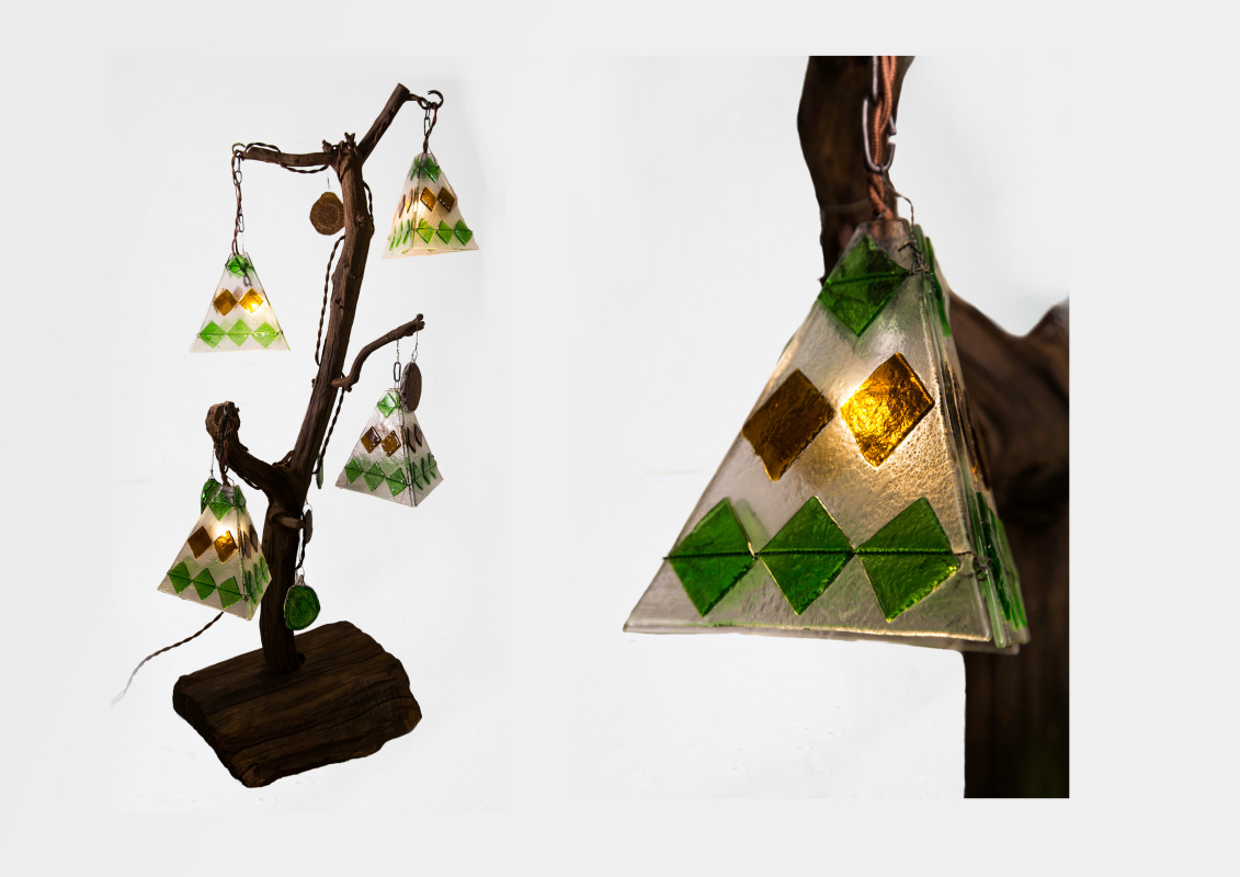 Varlaam Igorevich Drozhdin. Designer the lamp glass tree