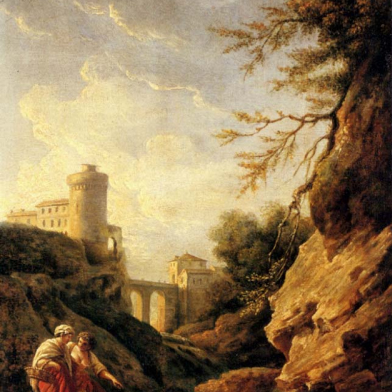 Calm at Mediterranean port, 1770, 113×145 cm by Claude Joseph