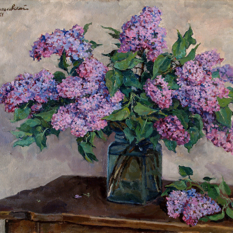 Lilacs in the basket (