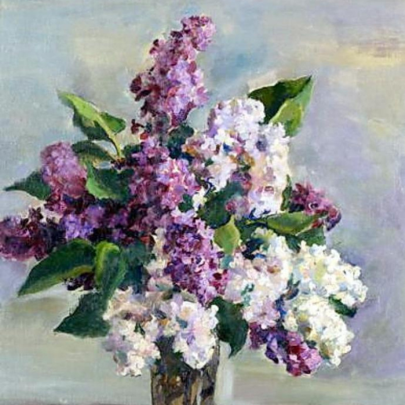 Oil Painting Replica Still Life with Lilac by Pyotr Konchalovsky