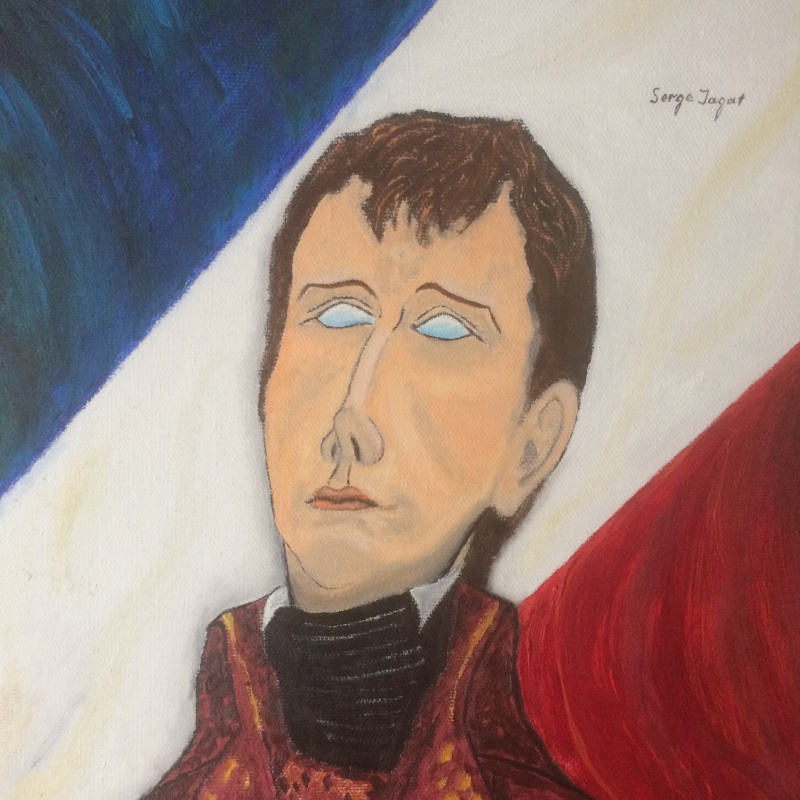 Portrait of the first President of the Italian Republic Napoleon Bonaparte,  2021, 90×170 cm by Serge Jagat: History, Analysis & Facts