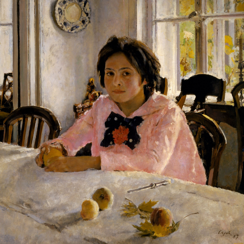Valentin Aleksandrovich Serov. Girl with peaches (Portrait of Vera Mamontova)